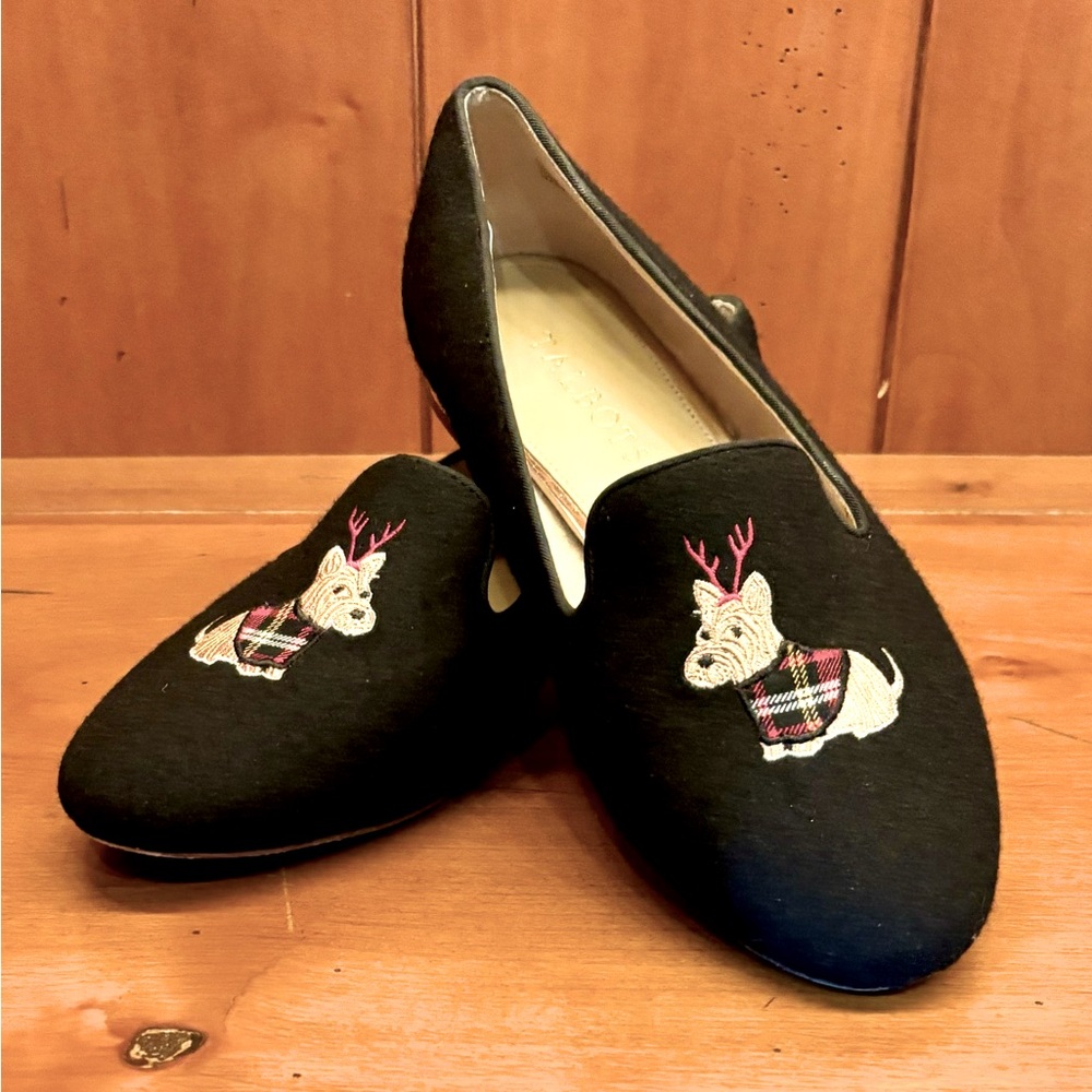 RYAN EMBROIDERED DOG LOAFERS - FLANNEL